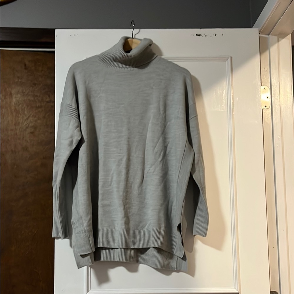 Cozy Gray Turtleneck Sweater